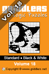 iGridd Books - Griddlers, Nonograms, Picross puzzles. Download PDF and print - Standard- Black and White Vol. 18
