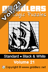 Griddlers Books - Griddlers, Nonograms, Picross puzzles. Download PDF and print - Standard Black and White Vol. 21