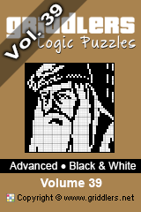 Griddlers Books - Griddlers, Nonograms, Picross puzzles. Download PDF and print - Advanced B&W Vol. 39
