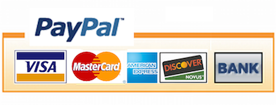 Paypal logo and cards